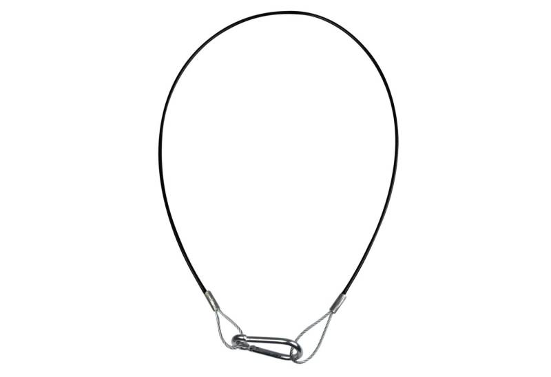 Showgear Showgear Safety Cable 4 mm - Heavy Duty WLL: 10 kg - 75 cm - Schwarz Drahtseil von Showgear
