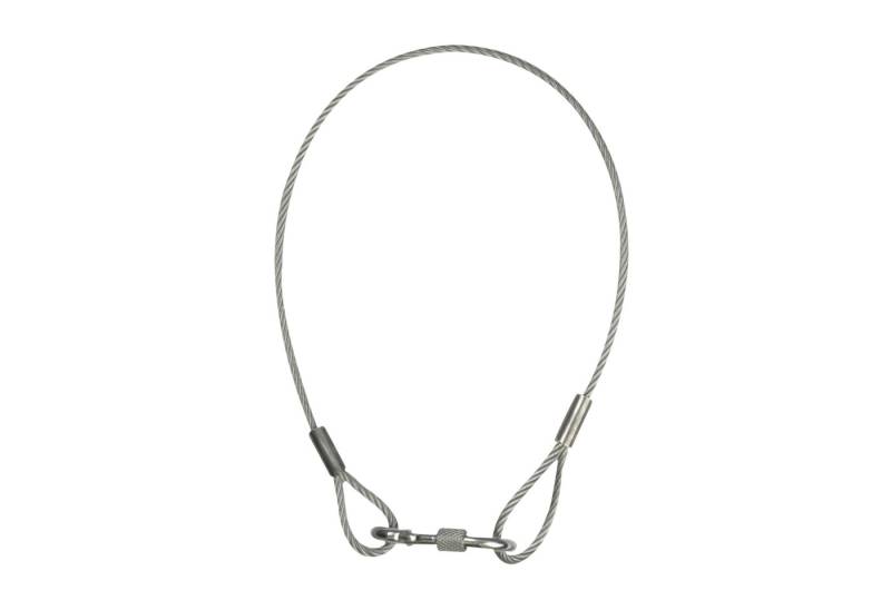 Showgear Showgear Safety Cable 4 mm WLL: 40 kg - 50 cm - Silber Drahtseil von Showgear