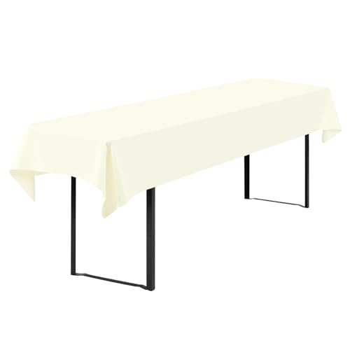 Showgeous 1 Stück Biertisch Tischdecke universal für 50cm u.70cm Biertische Hussen für Biertisch Biertischhussen Biertisch-Husse Bierzeltgarnitur Rechteckige Tischdecken Waschbar 100x250cm(Elfenbein) Showgeous 1 Stück Biertisch Tischdecke universal für 50cm u.70cm Biertische Hussen für Biertisch Biertischhussen Biertisch-Husse Bierzeltgarnitur Rechteckige Tischdecken Waschbar 100x250cm(Elfenbein) von Showgeous