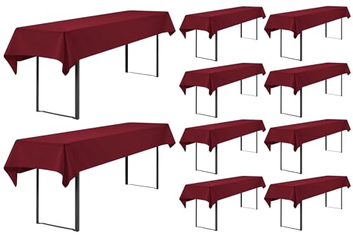 Showgeous 10 Stück Biertisch Tischdecke universal für 50cm u.70cm Biertische Hussen für Biertisch Biertischhussen Biertisch-Husse Bierzeltgarnitur Rechteckige Tischdecken Waschbar 100x250cm(Bordeaux) Showgeous 10 Stück Biertisch Tischdecke universal für 50cm u.70cm Biertische Hussen für Biertisch Biertischhussen Biertisch-Husse Bierzeltgarnitur Rechteckige Tischdecken Waschbar 100x250cm(Bordeaux) von Showgeous