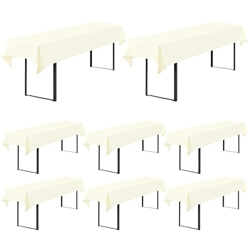 Showgeous 8 Stück Biertisch Tischdecke universal für 50cm u.70cm Biertische Hussen für Biertisch Biertischhussen Biertisch-Husse Bierzeltgarnitur Rechteckige Tischdecken Waschbar 100x250cm(Elfenbein) Showgeous 8 Stück Biertisch Tischdecke universal für 50cm u.70cm Biertische Hussen für Biertisch Biertischhussen Biertisch-Husse Bierzeltgarnitur Rechteckige Tischdecken Waschbar 100x250cm(Elfenbein) von Showgeous