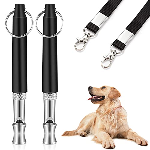 Showker 2 Pack Professionelle Hundepfeife Mit Pfeifenband Professionelle Hundeausbildung Jagdhunde Trainingspfeife Mit Genormter Frequenz Ideal Für Die Hundeerziehung (schwarz) von Showker