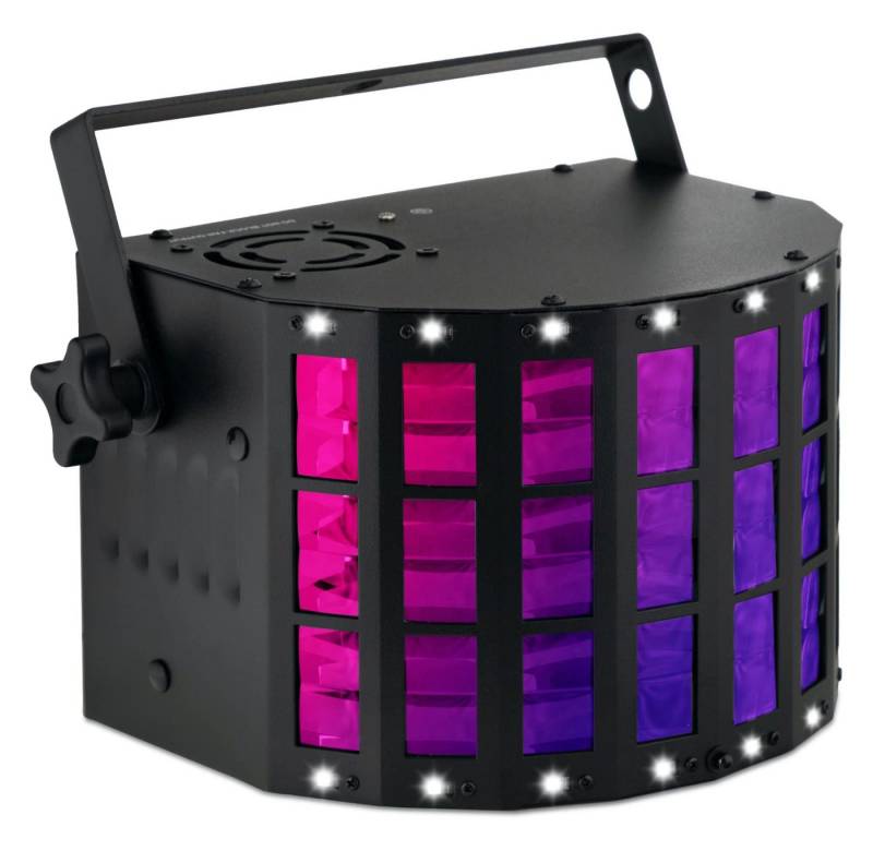 Showlite Discolicht DS-3 LED Derby Lichteffekt, LED fest integriert, Farbwechsler, integriertes Mikrofon für Musiksteuerung von Showlite
