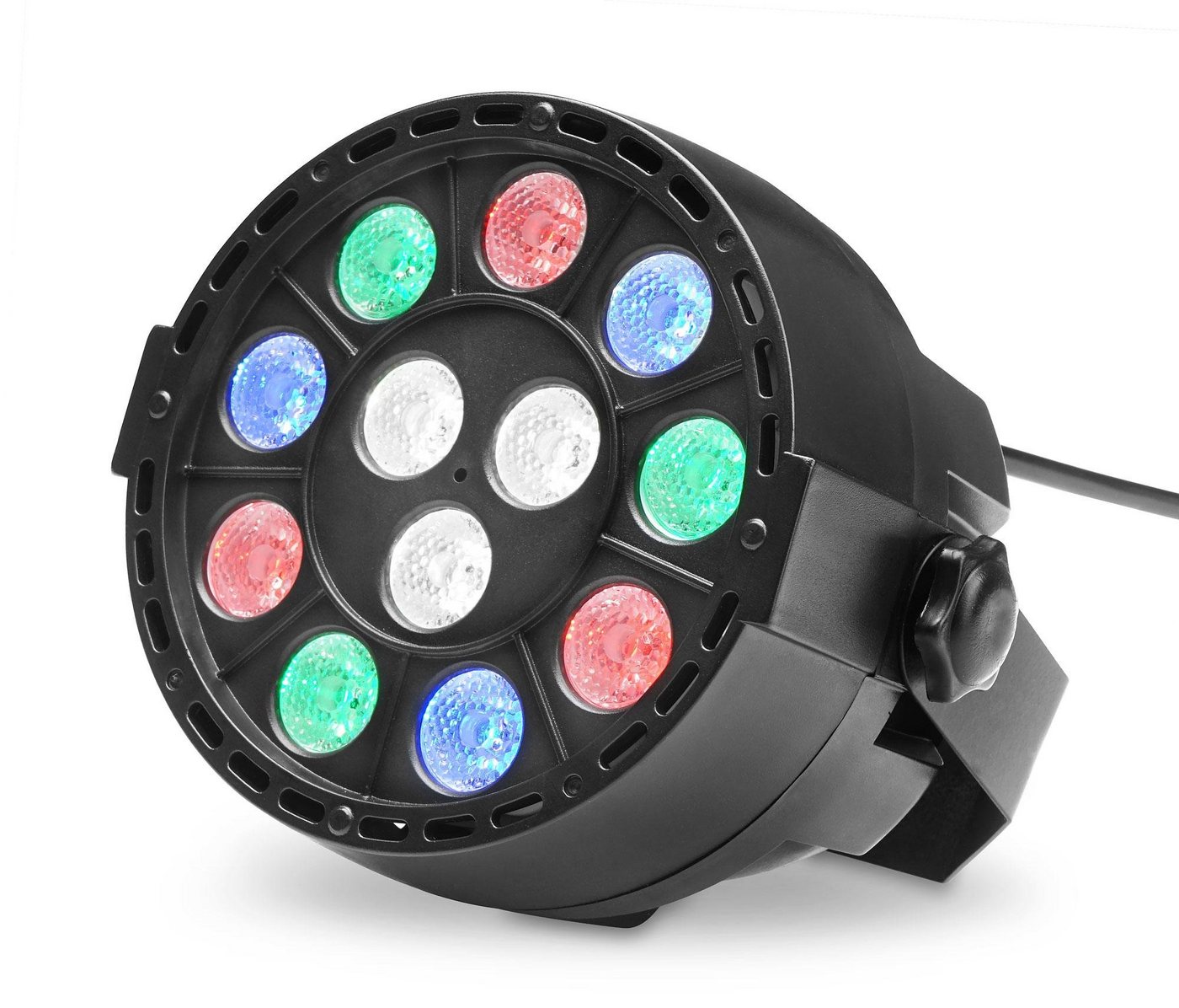 Showlite Discolicht SPS-121 DMX Smart Party Spot, Master-/Slave-Betrieb, LED, RGBW, 8 Auto-Programme, Color-Modus und 8 Sound-Programme von Showlite