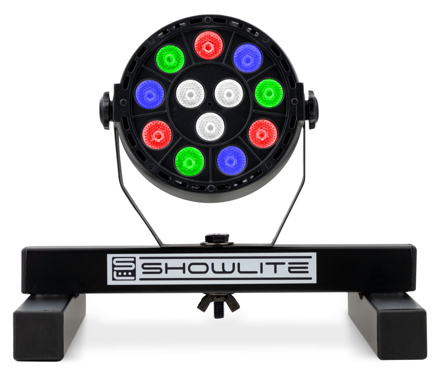 Showlite Discolicht SPS-121 Smart Party Spot mit Bodenstativ, Master-/Slave-Betrieb, LED, RGBW, 8 Auto-Programme, Color-Modus und 8 Sound-Programme von Showlite