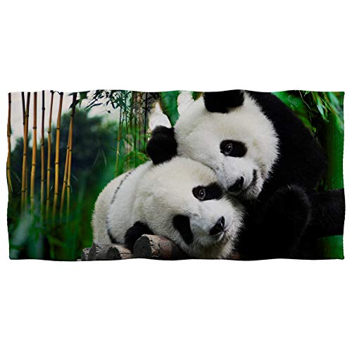Showudesigns Badetücher aus Baumwolle für Kinder, Baby, süßes Panda-Design, saugfähiges Handtuch für Bad, Strand, Pool, Sport, Yoga, große Größe 140 x 74 cm von Showudesigns