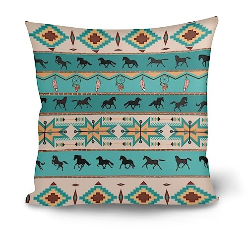 Showudesigns Boho Western Throw Pillow Covers 18 x 18 Inch Pillowcases, Square Cushion Cover for Home Bedroom Decorations Accessories Gifts Aztec Dreamcatcher von Showudesigns