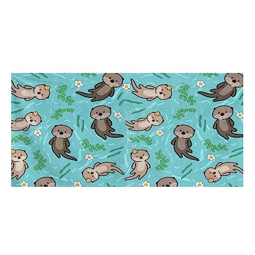 Showudesigns Otter Badetücher Outdoor Stranddecke Strandtuch Picknickmatte Weich, Saugfähig Mehrzweck für Frauen Mädchen Badezimmer Laken Handtücher von Showudesigns