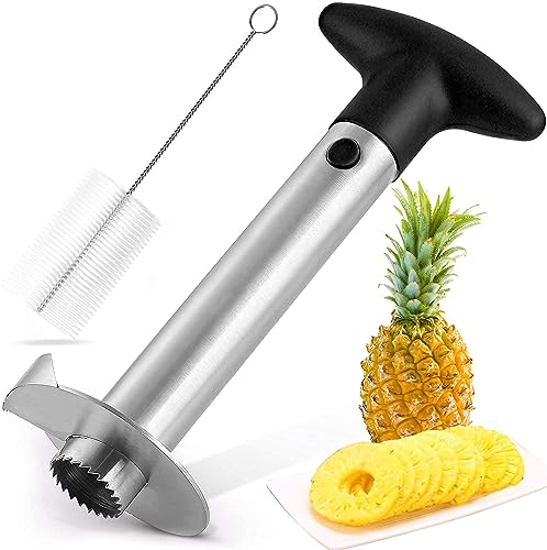 Ananasschneider Ananasschäler Edelstahl, Ananas-Kernentferner, Werkzeug für Zuhause, Küche, mit scharfer Klinge für gewürfelte Früchte Ringe von Showvigor