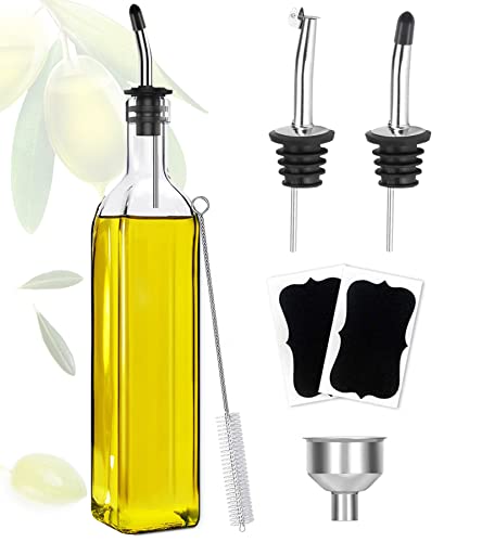Showvigor Olivenölspender Ölflaschen für Küche mit 2 Ausgießern von Showvigor