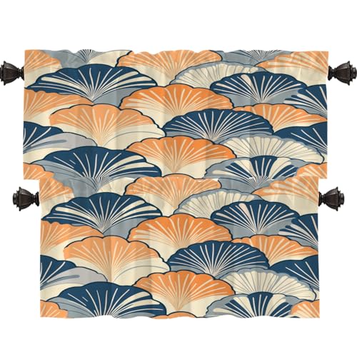 Shrahala Ative Art grafische Verdunkelungsvorhänge für Fenster, harmonische sich wiederholende Küchenvorhänge-Sets für Fenster, wärmeisoliert, Badezimmer-Fenstervorhang, 2 Stück, 132 x 40 cm Shrahala Ative Art grafische Verdunkelungsvorhänge für Fenster, harmonische sich wiederholende Küchenvorhänge-Sets für Fenster, wärmeisoliert, Badezimmer-Fenstervorhang, 2 Stück, 132 x 40 cm von Shrahala