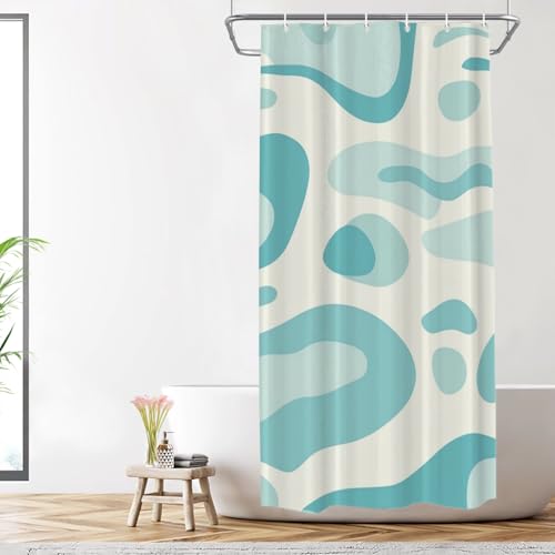 Shrahala Calm Aesthetic Fluid Forms Dekorativer Duschvorhang, abstrakte friedliche visuelle Badezimmer-Dekoration, Polyesterfaser, wasserdicht, mit Kunststoffringen, für Duschkabine, Badewannen, 183 x Shrahala Calm Aesthetic Fluid Forms Dekorativer Duschvorhang, abstrakte friedliche visuelle Badezimmer-Dekoration, Polyesterfaser, wasserdicht, mit Kunststoffringen, für Duschkabine, Badewannen, 183 x von Shrahala