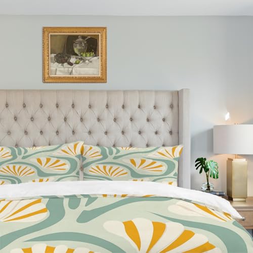 Shrahala Ocean Coastal Bettbezug-Set für King-Size-Bett, Strand-Marine-Elemente, 3-teilig mit 2 Kissenbezügen, weich gebürstet, 100 % Baumwolle Shrahala Ocean Coastal Bettbezug-Set für King-Size-Bett, Strand-Marine-Elemente, 3-teilig mit 2 Kissenbezügen, weich gebürstet, 100 % Baumwolle von Shrahala