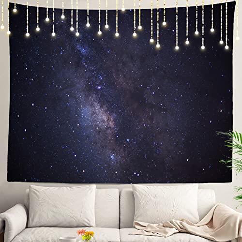 Shrahala Sternennacht-Wandteppich, Starfield-Wandbehang, groß, psychedelische Tapisserie, Dekoration für Schlafzimmer, Wohnzimmer, Wohnheim (150 x 210 cm, lila) von Shrahala