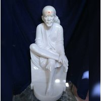 Makrana Marmor Sai Baba, Baba Statue Für Tempel, Religiöse Anlässe von ShriCharbhujaMarble