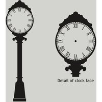 Einzigartige Wanduhr Vinyl Aufkleber - Lebensgroße Stadtuhr in Den Farben Ihrer Wahl von ShrikeStickers