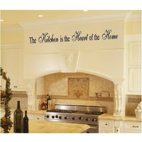 The Kitchen Is The Heart Of Home - Feier Den Koch in Deinem Leben Mit Diesem Abnehmbaren Vinyl-Wandzitat von ShrikeStickers