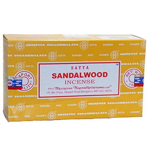 Sandelholz - 180g - Satya Sandalwood - Räucherstäbchen von Shrinivas Sugandhalaya