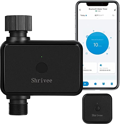 Shrivee Bewässerungscomputer WLAN, intelligenter automatischer Bewässerungstimer, Bewässerungstimer mit Bluetooth und App-Steuerung, intelligenter Bewässerungssteuerungstimer für Gartenrasen Shrivee Bewässerungscomputer WLAN, intelligenter automatischer Bewässerungstimer, Bewässerungstimer mit Bluetooth und App-Steuerung, intelligenter Bewässerungssteuerungstimer für Gartenrasen von Shrivee