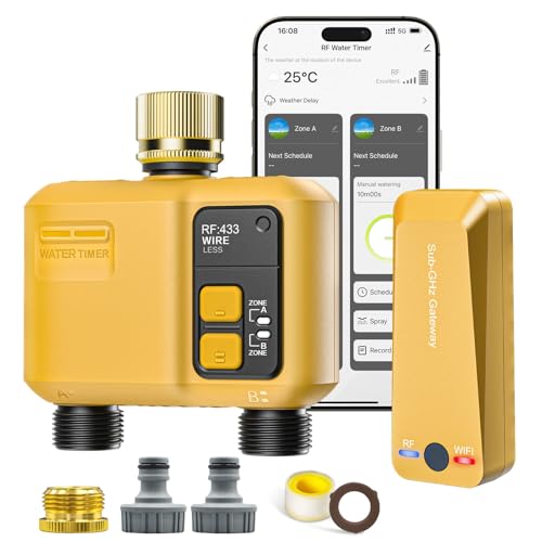 Shrivee Smart Bewässerungscomputer WLAN mit 2 Zonen Ausgängen und 5 Programme Bewässerungssystem mit Regenverzögerung/Automatische Bewässerung, Ideal für Gewächshaus & Garten Shrivee Smart Bewässerungscomputer WLAN mit 2 Zonen Ausgängen und 5 Programme Bewässerungssystem mit Regenverzögerung/Automatische Bewässerung, Ideal für Gewächshaus & Garten von Shrivee