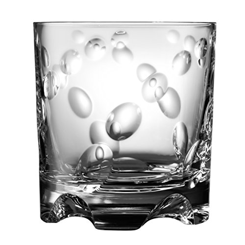 SHTOX Tumbler Kristallglas mit rotierendem Muster, perfekt für Whiskey, Scotch, Bourbon, 320 ml von SHTOX