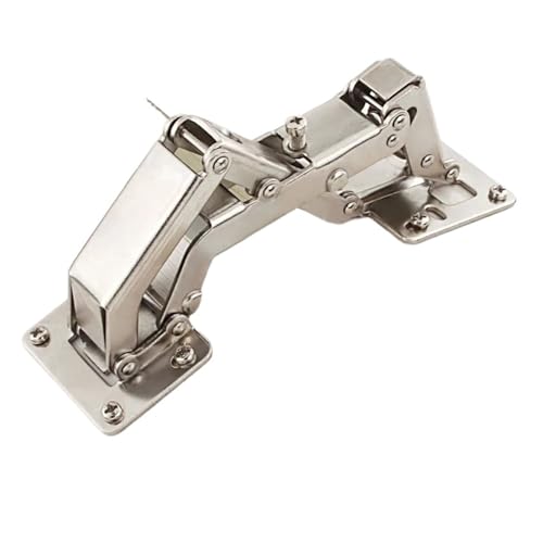 1 Stück 175 Grad verdecktes Schranktürscharnier - 130–170 Grad großer Winkel, Soft-Close-Mechanismus, for dicke Platten(Large bending) von ShuaaM