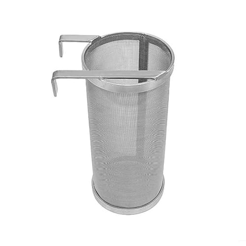 1 Stück 300 Mikron 304ss Hopfenfilter-Spinnensieb mit Haken for das Heimbrauen – leicht zu reinigen und perfekt for klares Bier(15x35cm) von ShuaaM