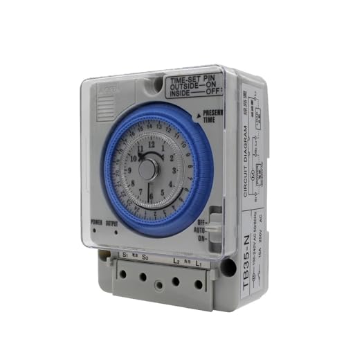 1 Stück TB35N 100–240 V 15 A Din-Schienen-programmierbarer Zeitschalter for die Heim- und Büroautomatisierung 1 Stück TB35N 100–240 V 15 A Din-Schienen-programmierbarer Zeitschalter for die Heim- und Büroautomatisierung von ShuaaM