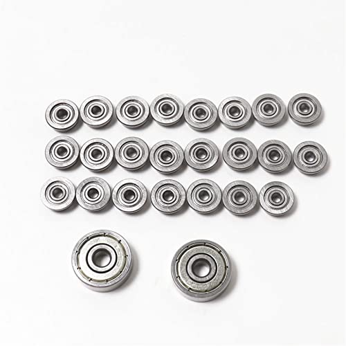25 Stück 3D F623ZZ Flanschbuchsen-Kugellager – 3 x 10 x 4 mm for Drucker, Rasenmäher und Heimwerkerprojekte(2PCS 635ZZ) von ShuaaM