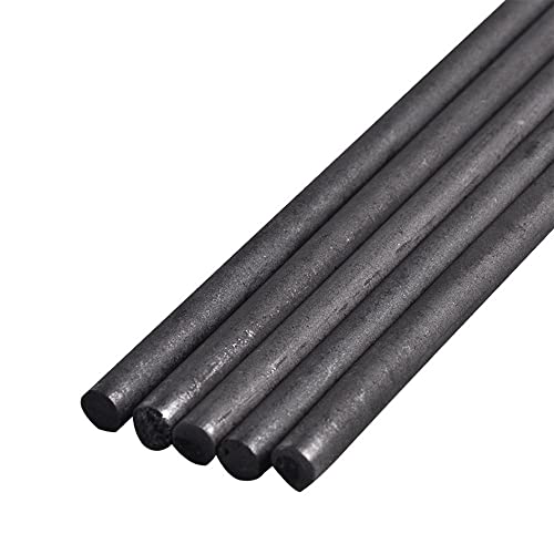 Graphit-Kohlenstoffstäbe – 200 mm Länge, 99,99% reine Graphitelektroden – 5er-Pack for Schweißarbeiten, Elektronik und industrielle Verwendung(12mm) von ShuaaM