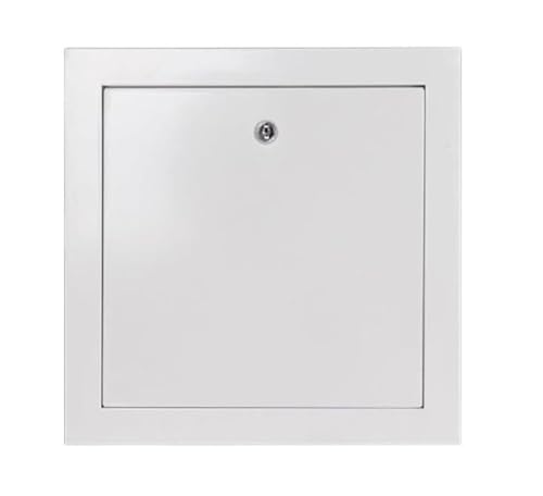ShuaaM 1 Stück abschließbare weiße Inspektionstür – langlebige metallische Zugangsklappe for Trockenbauwände, leicht zu öffnen mit Drehschloss(50x60cm) von ShuaaM