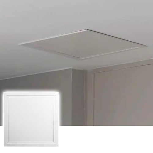 ShuaaM 1 Stück anpassbare Zugangsklappe for abgehängte Decken aus Aluminiumlegierung – 8 x 8 abnehmbare Wandabdeckung, weiß, Vorrichtung for einfachen Zugang(150x150mm) von ShuaaM
