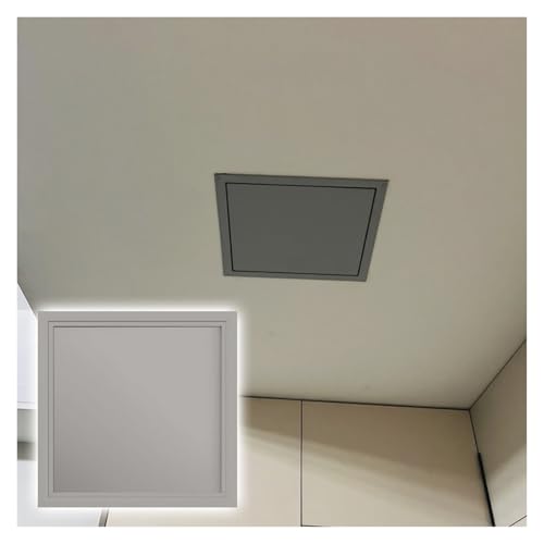 ShuaaM 1 Stück graue Metall-Zugangsplatte for Decke und Wand – abnehmbare Abdeckplatte for Trockenbauwände, for den Zugang zu Verkabelung und Rohrleitungen(250x250mm) von ShuaaM
