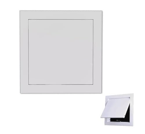 ShuaaM 1 Stück leicht zu installierende Trockenbau-Revisionsklappe – langlebige Zugangstür aus weißem Metall mit Magnetschloss for Wände und Decken(55x50cm) von ShuaaM