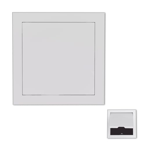 ShuaaM Leichte Zugangsklappe aus weißem Metall for Trockenbauwände – leicht zu öffnende Deckeninspektionstür for versteckte Drähte und Kabel(35x45cm) von ShuaaM