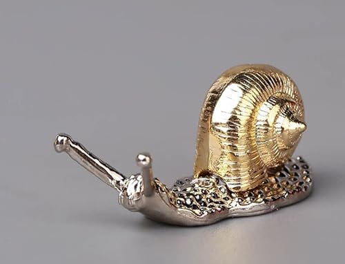 Mini Räucherstäbchenhalter aus Messing und Keramik Süße Halter Mini Incense Holder for All Incense Sticks (Schnecke) von Shuaivibes