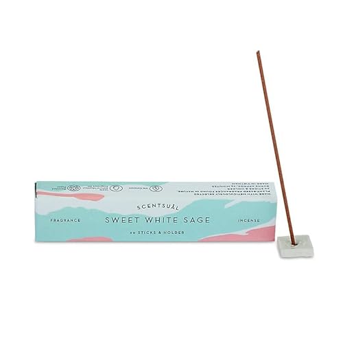 Natürliche japanische Räucherstäbchen für Meditation und Entspannung mit wiederverwendbarer Keramik-Halterung SCENTSUAL Nippon Kodo von Shuaivibes