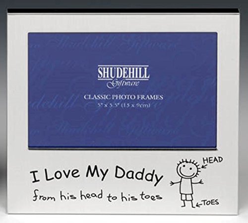 Shudehill Giftware Bilderrahmen I Love My Daddy Geschenk Weihnachten Vatertag Geburtstag von Shudehill