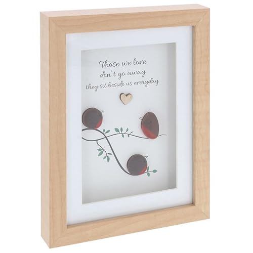Shudehill Giftware Kieselglas-Portraitschild Rotkehlchen Liebe von Shudehill Giftware