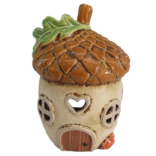 Shudehill Giftware Village Pottery Teelichthalter aus Keramik, Herbstkollektion, Häuser – Kürbis- oder -Designs () von Shudehill Giftware