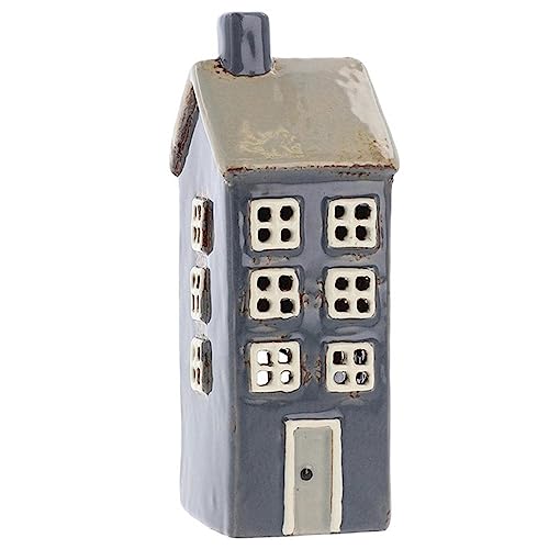 Village Pottery 331042 Mini-Teelichthalter, hoch, Blau von Shudehill Giftware