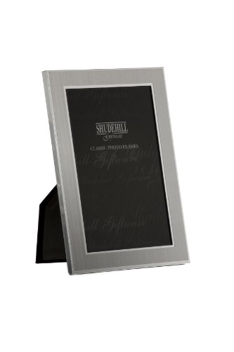 7,6 x 12,7 cm Uni Satin Silber Classic Foto Rahmen Geschenk, Geschenk 24135 von Shudehill