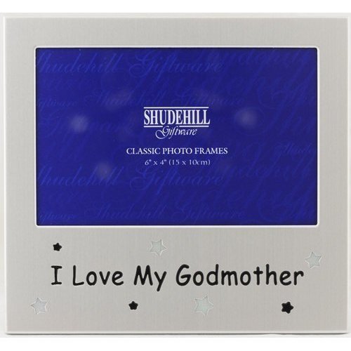 Shudehill Bilderrahmen mit „I Love My Godmother“-Aufschrift als Weihnachts- oder Geburtstagsgeschenk oder zur Taufe von Shudehill