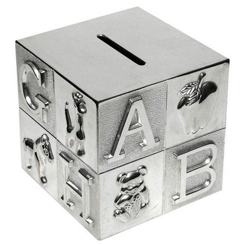 Spardose aus Metal ALPHABET CUBE von Shudehill