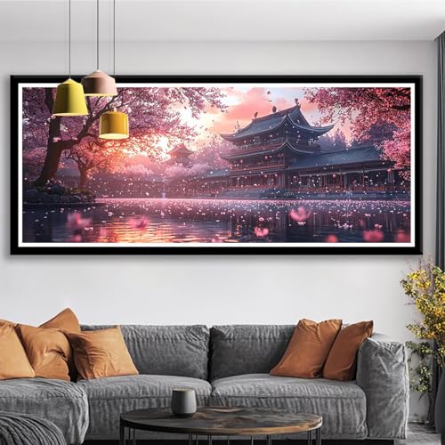Diamond Painting XXL 225x90 cm Japan Diamant Painting Bilder Landschaft Diamond Art 5D Vollbohrer Diamant Malerei Basteln Mädchen 10 Jahre, Strass Stickerei Mosaikherstellung für Zimmer Deko S0-444 Diamond Painting XXL 225x90 cm Japan Diamant Painting Bilder Landschaft Diamond Art 5D Vollbohrer Diamant Malerei Basteln Mädchen 10 Jahre, Strass Stickerei Mosaikherstellung für Zimmer Deko S0-444 von Shueayin