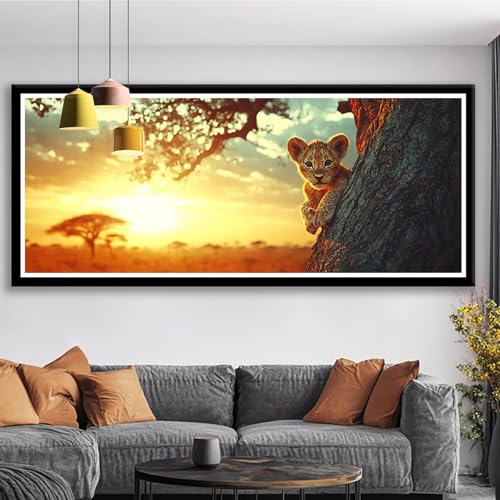 Diamond Painting XXL 225x90 cm Leopard Diamant Painting Bilder Sonnenuntergang Diamond Art 5D DIY Diamant Malerei Basteln Mädchen 10 Jahre, Strass Stickerei Mosaikherstellung für Zimmer Deko S0-462 Diamond Painting XXL 225x90 cm Leopard Diamant Painting Bilder Sonnenuntergang Diamond Art 5D DIY Diamant Malerei Basteln Mädchen 10 Jahre, Strass Stickerei Mosaikherstellung für Zimmer Deko S0-462 von Shueayin
