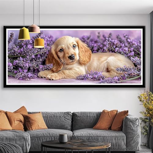 Diamond Painting XXL 75x30 cm Hund Diamant Painting Bilder Blume Diamond Art 5D DIY Vollbohrer Diamant Malerei Basteln Mädchen 10 Jahre, Strass Stickerei Mosaikherstellung für Zimmer Deko S0-466 Diamond Painting XXL 75x30 cm Hund Diamant Painting Bilder Blume Diamond Art 5D DIY Vollbohrer Diamant Malerei Basteln Mädchen 10 Jahre, Strass Stickerei Mosaikherstellung für Zimmer Deko S0-466 von Shueayin