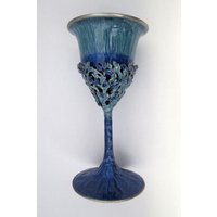 Baum Des Lebens Blaue Kiddusch Tasse in Blau von ShukisJudaica