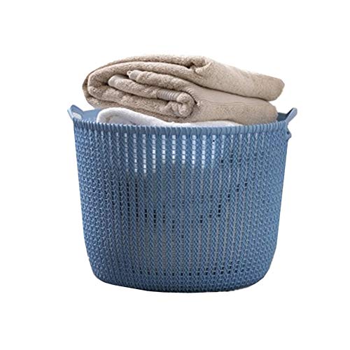 Shulishishop Bad aufbewahrungskorb aufbewahrungsbox klein Weidenkörbe zur Aufbewahrung Kleiner Korb Korbaufbewahrungskorb kleine Aufbewahrungsbox Blue von Shulishishop