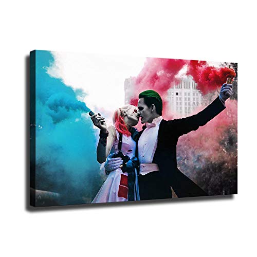 Harley Quinn et Joker Leinwand-Kunstposter und Wandkunst, Bilddruck, modernes Familienschlafzimmer-Dekor-Poster von ShunFeng